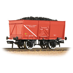 Bachmann Branchline 37-429 16T Steel Slope-Sided Mineral Wagon 'WD Barnett & Co.' Red [WL]