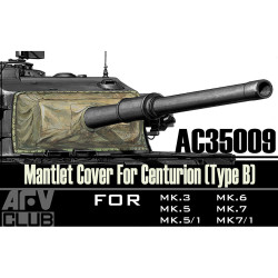 AFV Club AC35009 Centurion Mantlet Cover Type B (vinyl) 1:35 Model Kit