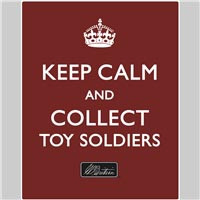 W Britain B11000 Keep Calm & Collect Toy Soldiers Metal Sign 12.5" x 16" 1:30 Model