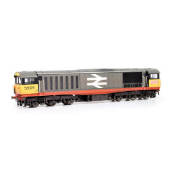 EFE E84005 OO Gauge Class 58 58011 BR Railfreight (Red Stripe) [W - faded paint and logos]