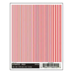Woodland Scenics DT515 Stripes - Red