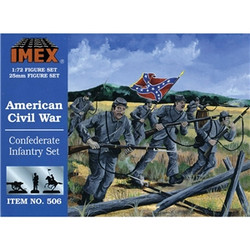 Imex 506 Confederate Infantry 1:72 Plastic Model Kit