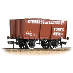 Bachmann Branchline 37-402 16T Steel Slope-Sided Mineral Wagon 'Stewart & Lloyds' Red [WL]