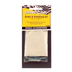 Pinecar Axles & Polishing Kit WP359