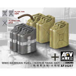 AFV Club AF35257 German WWII Fuel & Water Cans Set 1:35 Model Kit