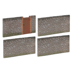 Bachmann Scenecraft 44-288 Urban Stone Walling (x4) OO Gauge