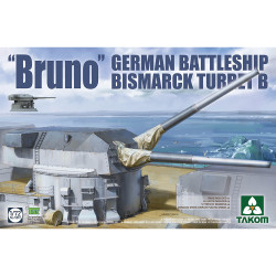 Takom 5012 German Battleship Bismarck Turret B "Bruno" 1:72 Model Kit