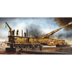 Trumpeter 207 K5(E) 28cm Railroad Gun 'Leopold' 1:35 Model Kit