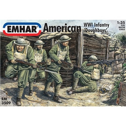 Emhar 3509 American WWI Infantry 'Doughboys' 1:35 Model Kit