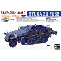 AFV Club AF35091 SdKfz 251/1 Ausf C 'Stuka du Fuss' 1:35 Model Kit