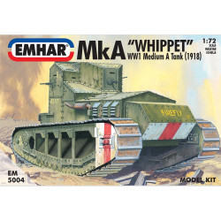 Emhar 5004 Mk A Whippet WWI Medium Tank 1:72 Plastic Model Kit