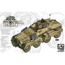 AFV Club AF35233 SdKfz 233 8-Rad with 7.5cm Gun 1:35 Model Kit