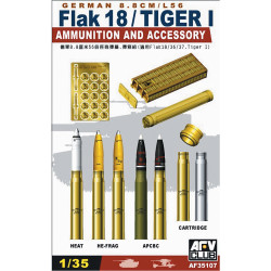 AFV Club AF35107 8.8cm L/56 FlaK18/Tiger I 1:35 Model Kit
