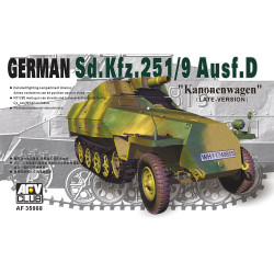 AFV Club AF35068 SdKfz 251/9 Ausf D 75mm 'Kanonenwagen' late 1:35 Model Kit
