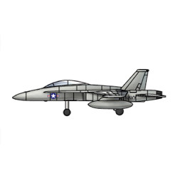 Trumpeter 3427 F/A-18D Hornet (qty 12) 1:700 Model Kit