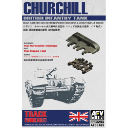 AFV Club AF35183 Churchill B.T.S 3 Heavy Built Up Workable Track 1:35 Model Kit
