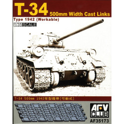 AFV Club AF35173 T-34 500mm Workable Track Links 1:35 Model Kit