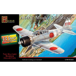 Pegasus 8409 A6M2 Model 21 Zero 1:48 Plastic Snap Model Kit