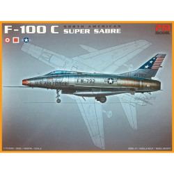PM Model 402 North American F-100C Super Sabre 1:72 Model Kit