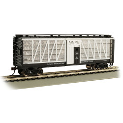 Bachmann USA Poultry Car Live Poultry Transit Co. #682 Mudd With Chickens HO 15901