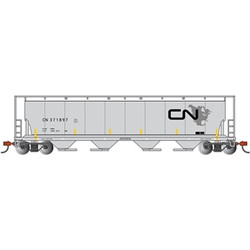 Bachmann USA Canadian 4-Bay Cylindrical Grain Hopper CN North American Logo N 19159