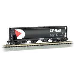Bachmann USA Canadian 4-Bay Cylindrical Grain Hopper CP Rail (Green) N 19177