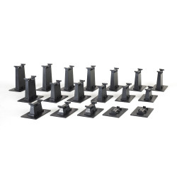 Bachmann USA 18 Pc.Graduated Pier Set (Compatible With On30) HO Gauge 44595