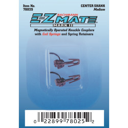 Bachmann USA EZ Mate MkII Mag Knuckle Center Shank Medium (12 Pair/Card) HO 78025