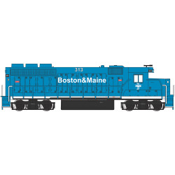 Bachmann USA EMD GP40 Boston & Maine #313 (Without Dynamic Brakes) N 63564