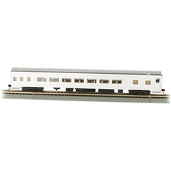 Bachmann USA 85' Smooth-Side Coach Painted, Unlettered Aluminium HO 14208