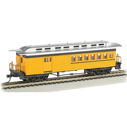 Bachmann USA 1860 - 1880 Combine - Painted, Unlettered - Yellow HO Gauge 13503