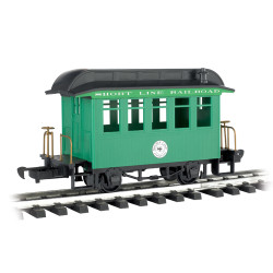 Bachmann USA Li'l Big Haulers Coach Short Line Railroad Green w/Black Roof G 97093