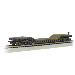 Bachmann USA 52' Center Depressed Flat Car - With No Load N Gauge 71399