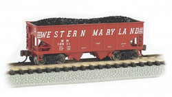 Bachmann USA USRA 55-Ton 2-Bay Hopper Western Maryland #10911 (Speed Lettering) N 19564
