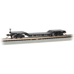 Bachmann USA 52' Center Depressed Flat Car New York Central #498991 With No Load N 71390