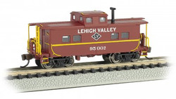 Bachmann USA Northeast Steel Caboose Lehigh Valley #95002 Tuscan Red N 16867