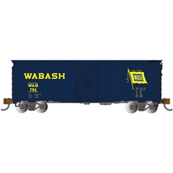 Bachmann USA AAR 40' Steel Box Car - Wabash (Blue) N Gauge 17063