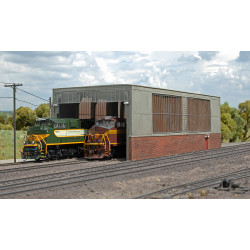 Bachmann USA Double Stall Shed HO Gauge 35116