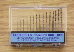 Expo Drills 16Pc Hss Twist Drill Set 11516
