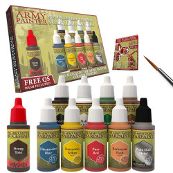 Army Painter Starter Paint Set Quickshade Wash & Brush WP8020
