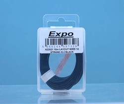 Expo Tools 10M Rolls Of 18/0.1M Cable Black A22021.
