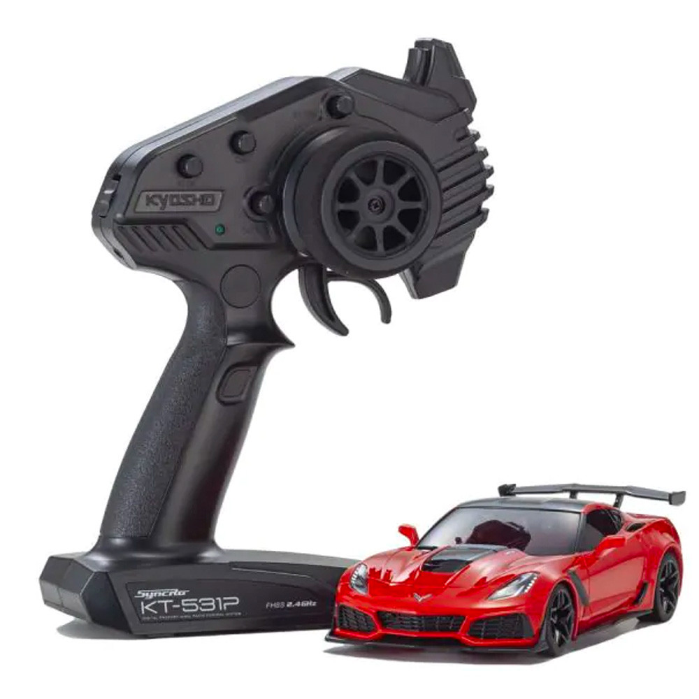 数量限定セール  Kyosho RTR 1:27 Red Torch ZR1 Corvette Chevrolet RWD Mini-Z ミニカー