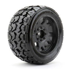 JetKo XMT Tomahawk EX Belted Tyres (2) Black Wheel Traxxas X-Maxx