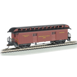 Bachmann USA Old Time Coach Clerestory Roof - Baggage - PRR HO Gauge 15302