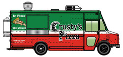 Walthers Cornerstone Morgan Olson Route Star Van Crusty's Pizza HO 949-12110