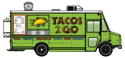 Walthers Cornerstone Morgan Olson Route Star Van Tacos 2 Go HO Gauge 949-12109