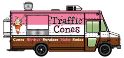 Walthers Cornerstone Morgan Olson Route Star Van Traffic Cones Ice Cream HO 949-12108