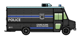 Walthers Cornerstone Morgan Olson Route Star Van Police CSI HO Gauge 949-12105