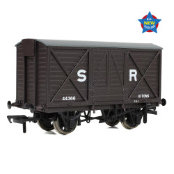 EFE Rail E87056 LSWR 10T Ventilated Van SR Brown (Early) OO Gauge