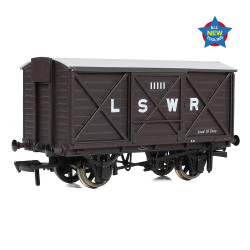 EFE Rail E87051 LSWR 10T Ventilated Van LSWR Brown OO Gauge